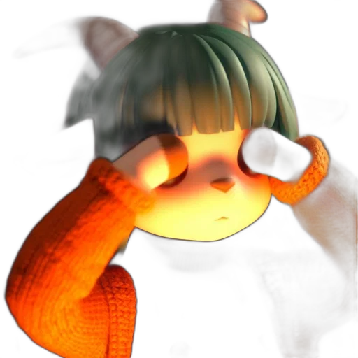 mask, creature, face, staff transparent PNG cut-out