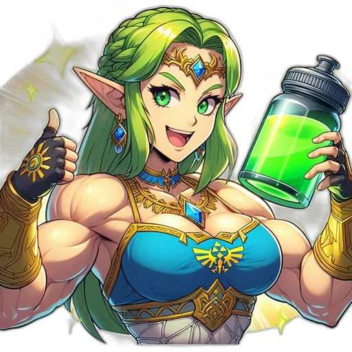 bottle, weapon, dress, dragon transparent PNG cut-out
