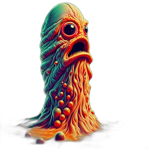 creature, mask, face, hair transparent PNG cut-out
