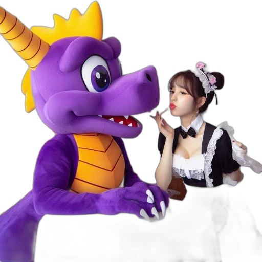 dragon, concept art, anthropomorphic, purple transparent PNG cut-out