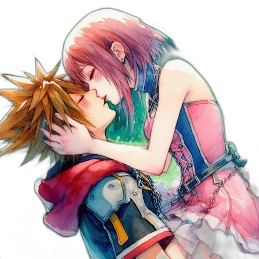 watercolor, anime, pixel art, concept art transparent PNG cut-out