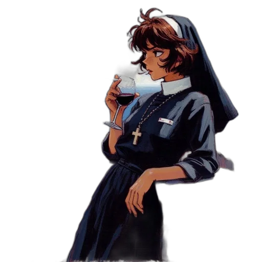 dress, vaporwave, concept art, pixel art transparent PNG cut-out