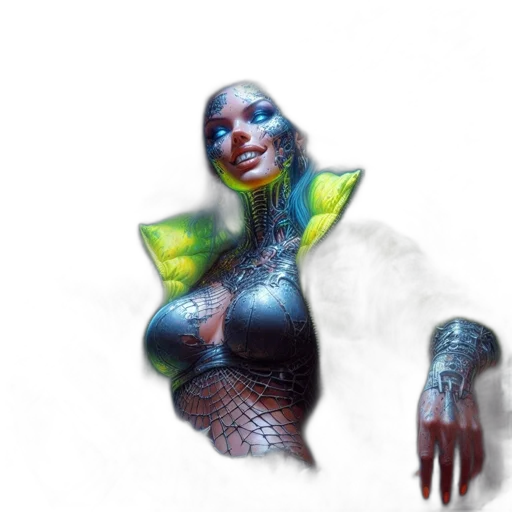 concept art, cyberpunk, fantasy art, comic book art transparent PNG cut-out