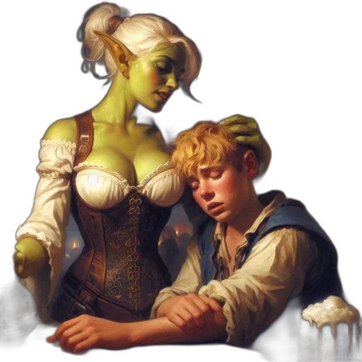 fantasy art, concept art, oil painting, photorealistic transparent PNG cut-out