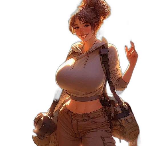staff, weapon, dress, jacket transparent PNG cut-out