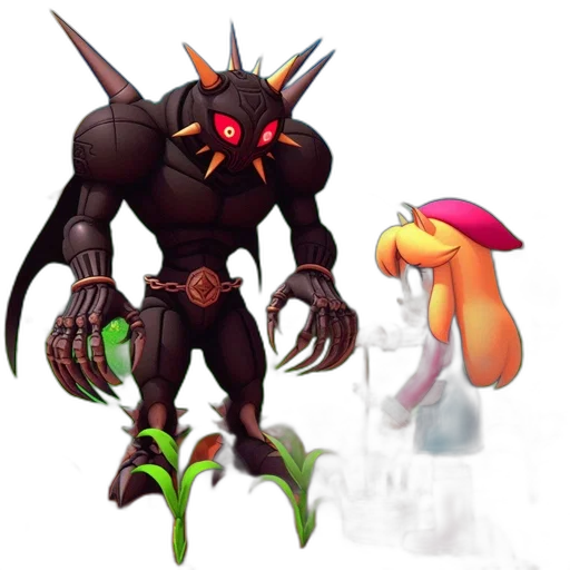 creature, staff, concept art, pixel art transparent PNG cut-out