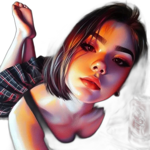 face, dress, photorealistic, watercolor transparent PNG cut-out