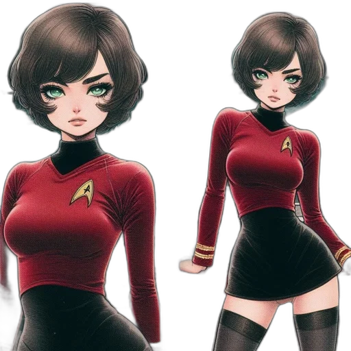 dress, concept art, comic book art, cartoon transparent PNG cut-out