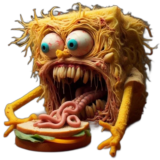 creature, food, face, mask transparent PNG cut-out