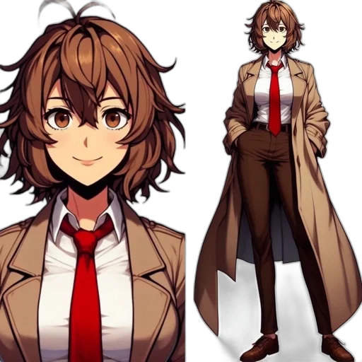jacket, staff, concept art, anime transparent PNG cut-out
