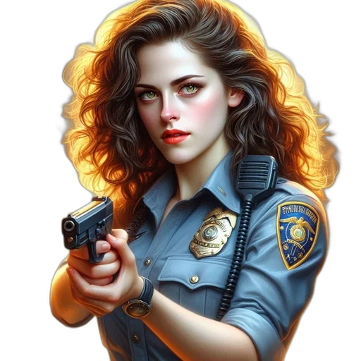 weapon, jacket, face, comic book art transparent PNG cut-out