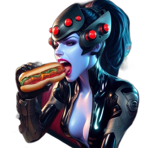 food, robot, weapon, cyberpunk transparent PNG cut-out