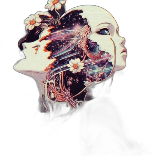 mask, face, robot, crown transparent PNG cut-out