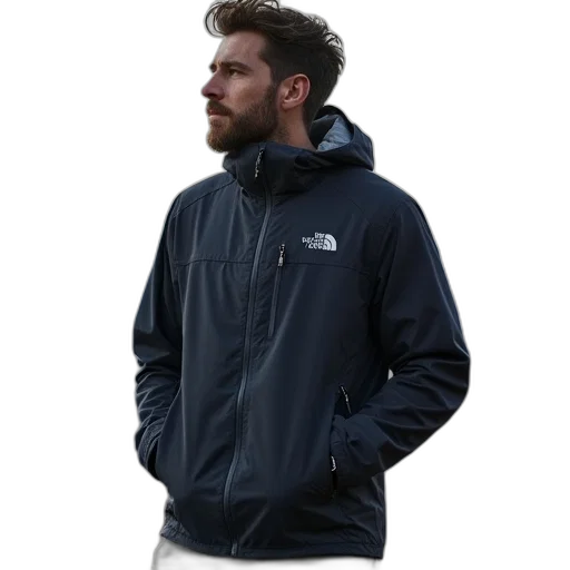 jacket, staff, 3d render, north transparent PNG cut-out