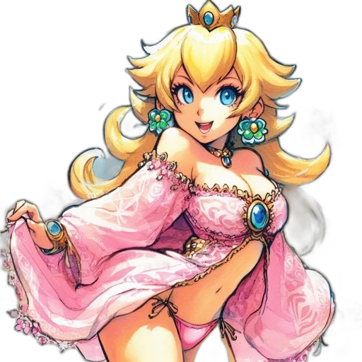 dress, crown, pixel art, concept art transparent PNG cut-out