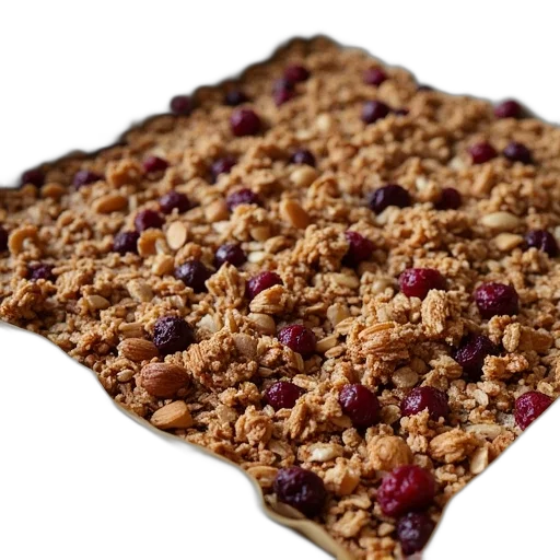 food, cranberry, almond, granola transparent PNG cut-out