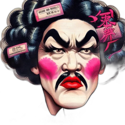face, mask, concept art, photorealistic transparent PNG cut-out
