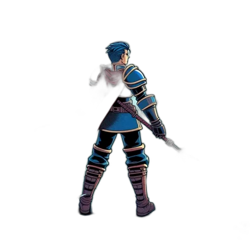 sword, weapon, staff, 3d render transparent PNG cut-out