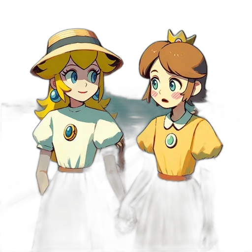 dress, hat, staff, crown transparent PNG cut-out