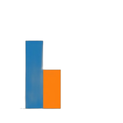 blue, bar, chart, two transparent PNG cut-out