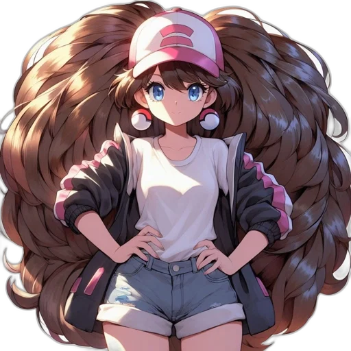hair, hat, creature, dress transparent PNG cut-out