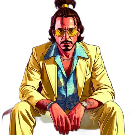jacket, staff, hair, face transparent PNG cut-out