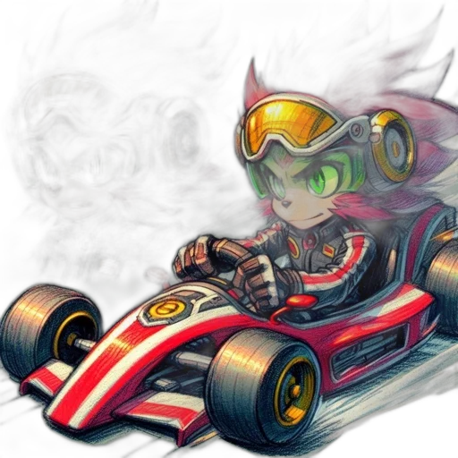 car, concept art, cartoon, fantasy art transparent PNG cut-out