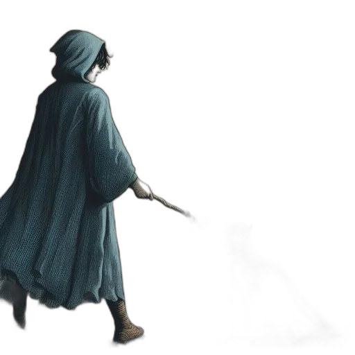 sword, staff, jacket, weapon transparent PNG cut-out