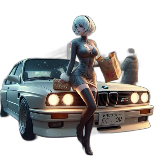 car, robot, weapon, dress transparent PNG cut-out