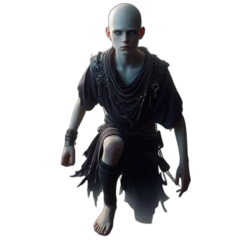 creature, staff, mask, face transparent PNG cut-out