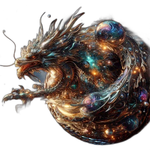 dragon, hair, creature, crown transparent PNG cut-out