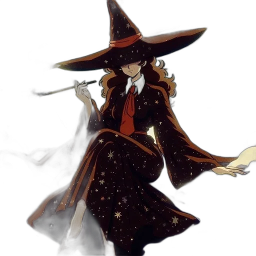 staff, hat, mask, dress transparent PNG cut-out