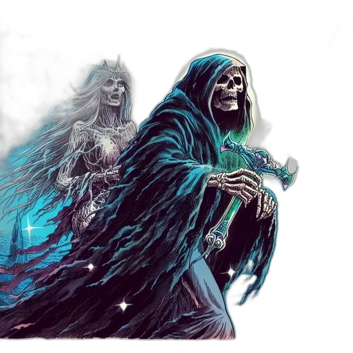 concept art, fantasy art, comic book art, watercolor transparent PNG cut-out