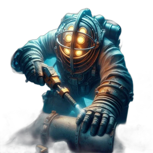 robot, staff, weapon, concept art transparent PNG cut-out