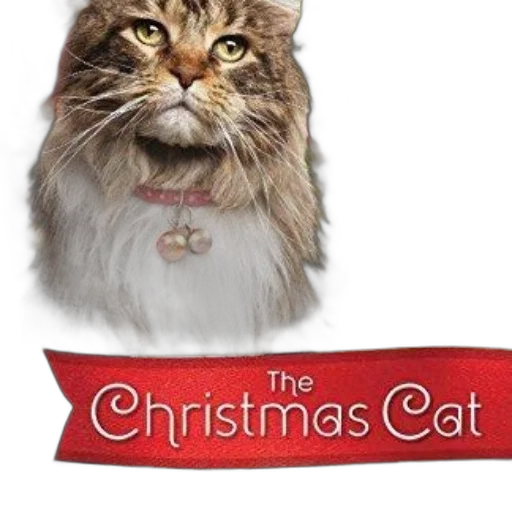 christmas, cat, heartwarming, holiday transparent PNG cut-out