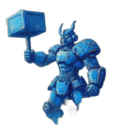 robot, weapon, staff, sword transparent PNG cut-out
