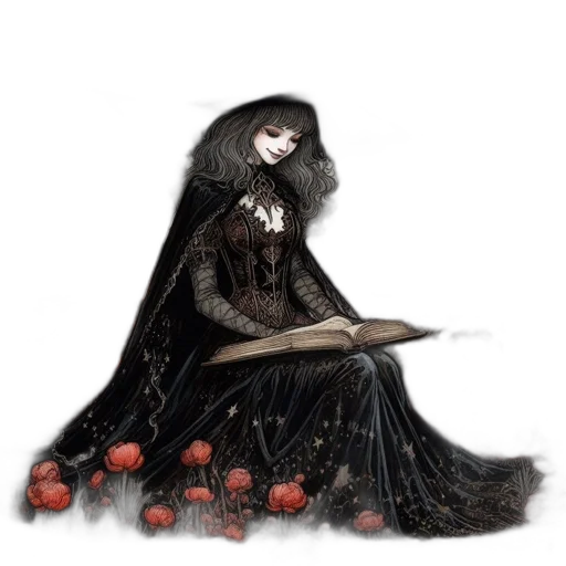 staff, dress, crown, fantasy art transparent PNG cut-out