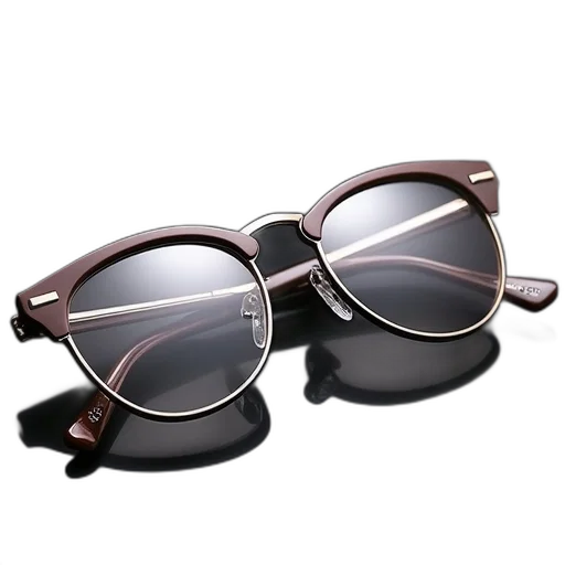 3d render, titanium, glasses, frames transparent PNG cut-out