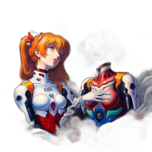 robot, weapon, mask, crown transparent PNG cut-out