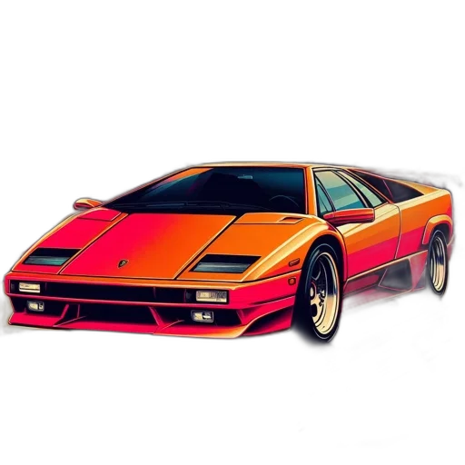 car, photorealistic, concept art, 3d render transparent PNG cut-out