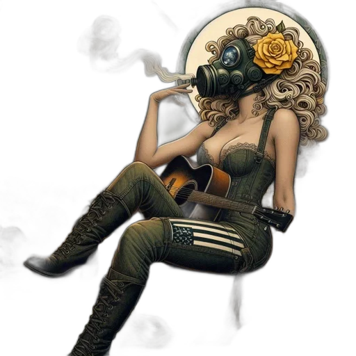 mask, weapon, flower, concept art transparent PNG cut-out
