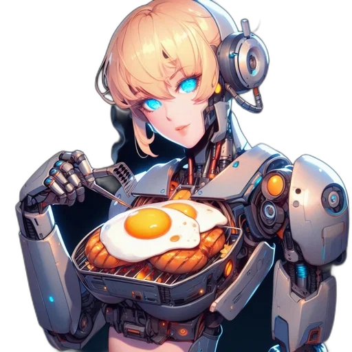 robot, weapon, food, staff transparent PNG cut-out