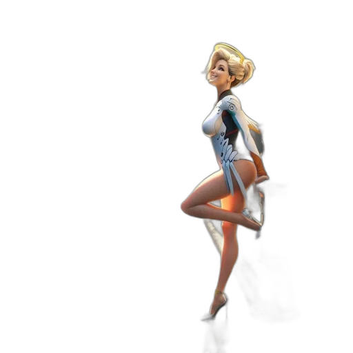 staff, dress, concept art, 3d render transparent PNG cut-out