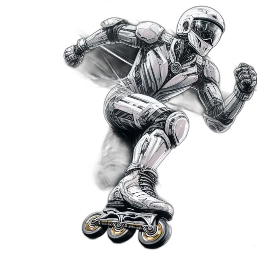 robot, concept art, photorealistic, cartoon transparent PNG cut-out