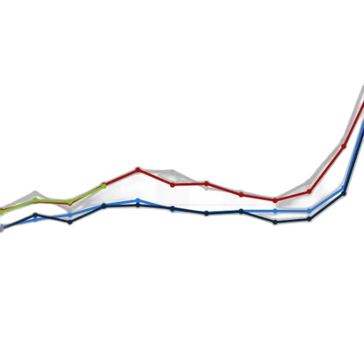 line, graph, showing, trend transparent PNG cut-out