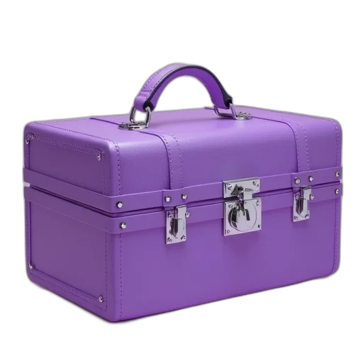 3d render, pastel, purple, box transparent PNG cut-out