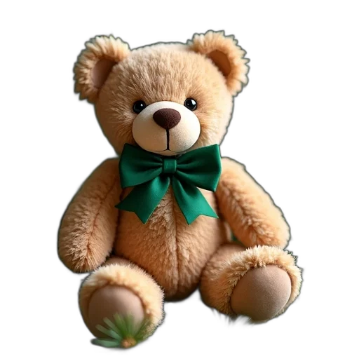 3d render, photorealistic, plush, teddy transparent PNG cut-out