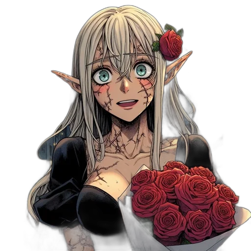 flower, face, creature, jewelry transparent PNG cut-out