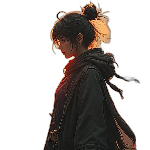 jacket, staff, face, mask transparent PNG cut-out