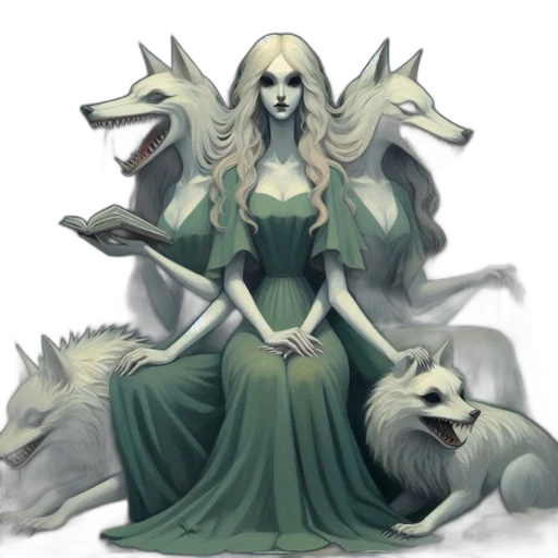 creature, dragon, dress, fantasy art transparent PNG cut-out